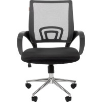 Компьютерное кресло CHAIRMAN 696 хром черно-серый 00-07077471