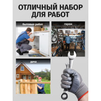 Набор комбинированных трещоточных ключей Forcekraft 9пр. FK-51092(50626)