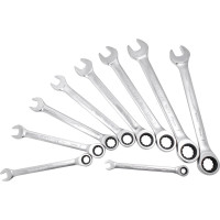 Набор комбинированных трещоточных ключей Forcekraft 9пр. FK-51092(50626)