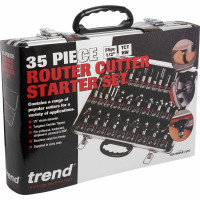 Набор фрез (35 шт; хвостовик 12.7 мм) по дереву TREND SET/SS35X1/2TC