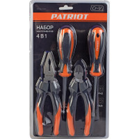 Набор инструментов PATRIOT 4 в 1 SPS-4: отвертки SL6х100, PH2х100, Patriot (1165) 350003306