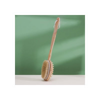 Щетка банная на ручке Доляна натуральная щетина, массажер 586036