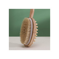 Щетка банная на ручке Доляна натуральная щетина, массажер 586036