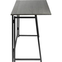 Складной стол GreenWeen SKANDI черный/дуб графит GW-SK-B-G