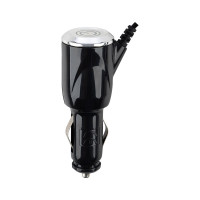 Автомобильное зарядное устройство Energy ET-18A с кабелем micro-USB, чёрный 100285