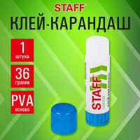 Клей-карандаш STAFF EVERYDAY 36 г 220376