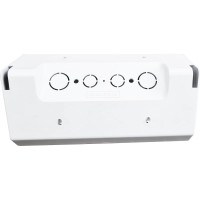 Угловой блок 2-местной розетки Bylectrica со шторками, серия СТИЛЬ, белый, РА16-755