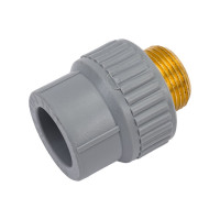 Противопожарная комбинированная муфта ABN с переходом на наружную резьбу 25x3/4" D2ERM02503400