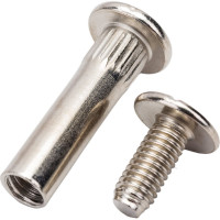 Межсекционная стяжка Локри 8 мм, никель, 10 шт. СТМ 8