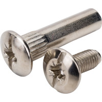 Межсекционная стяжка Локри 8 мм, никель, 10 шт. СТМ 8