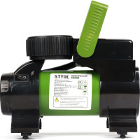 Автомобильный компрессор STVOL 45 л/мин, 14А, электронный манометр, фонарь SCR45D