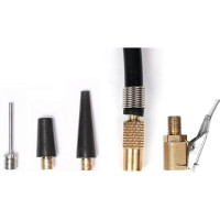 Автомобильный компрессор STVOL 45 л/мин, 14А, электронный манометр, фонарь SCR45D