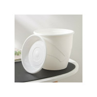 Горшок для цветов с поддоном СИМАЛЕНД Венеция 2 л, 16х14 см, белый 4483974