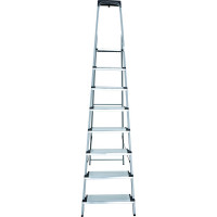 Стальная стремянка с алюминиевыми ступенями 130 мм и органайзером Новая Высота 1x8 1138108