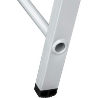 Стальная стремянка с алюминиевыми ступенями 130 мм и органайзером Новая Высота 1x7 1138107