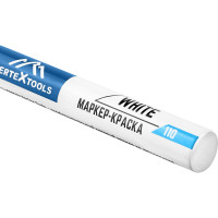 Строительный маркер-краска vertextools белый 0020-01