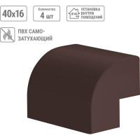 Внешний угол TDM ELECTRIC КМН, бук, 40х16 упаковка 4 шт SQ0411-0314