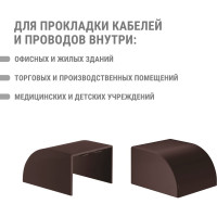 Заглушка кабельной трассы TDM ELECTRIC КМЗ 60х40 бук (4 шт./комплект) SQ0411-0336