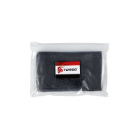 Сшивной чехол на руль TORSO 38 см, искусственная кожа, черный 1822694