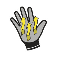 Полиамидные перчатки с двойным нитриловым покрытием Delta Plus VE713 р. 7 VE71307