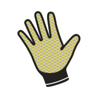 Полиамидные перчатки с двойным нитриловым покрытием Delta Plus VE713 р. 7 VE71307