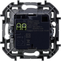 Зарядное устройство с двумя USB-разьемами Legrand A-C 240В/5В 3000мА - INSPIRIA - белый 673760