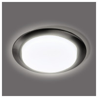 Встраиваемый светильник Smartbuy под лампу GX53 черный металл SBL-04BKM-GX53