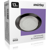 Встраиваемый светильник Smartbuy под лампу GX53 черный металл SBL-04BKM-GX53