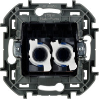 Розетка Legrand компьютерная двойная RJ45 категория 6 UTP Legrand Inspiria слоновая кость 673841
