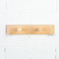 Вешалка Добропаровъ 2 крючка, липа 1253518