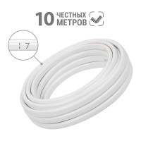 Шнур TDM ELECTRIC ШВВП 3х0,75 ГОСТ 10м, белый SQ0120-0018
