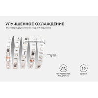 Комплект адресной ленты Apeyron 24В, 14,4Вт/м, smd5050, 60д/м, IP20, подложка 10мм (белая), 2м, RGB/ 10-91