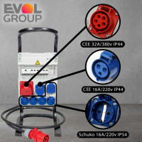 РУСП Щит с розетками переносной PARTNER EVOL 0602-013-1