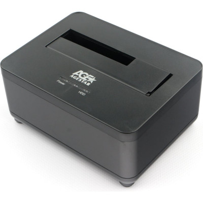 Докстанция AgeStar USB 3.0 2,5"/3,5" SATAIII, пластик+алюминий, черная, 3UBT7 (BLACK)