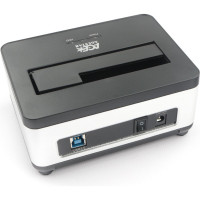 Докстанция AgeStar USB 3.0 2,5"/3,5" SATAIII, пластик+алюминий, серебристый, 3UBT7 (SILVER)