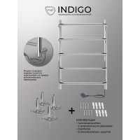 Полотенцесушитель INDIGO Embrace без полки (electro) 60/40 скрытый монтаж, универсальное подключение R/L LCEE60-40R