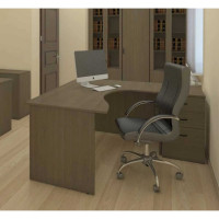 Эргономичный стол ФЕЛИКС Система-M 160x120x74.5 см дуб шамони ПК-ССМ-СТЭ160x120Л/Д-В2-299