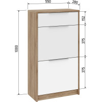 Тумба для обуви Атмосфера Нордик Исполнение 1 00-00017839
