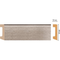 Плинтус напольный Decomaster D234-77ДМ 58x16x2400 мм D234-77 ДМ