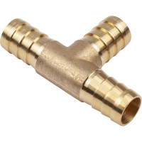 Тройник Т-образный елочка 12мм, латунь, в блистере AV Steel AV-700341B