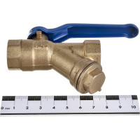 Шаровой кран с фильтром RM -L 1/2 муфтовый Ду15 Ру30 11Б27п1 RML-12FFLF