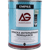 Интерьерная краска Avantgarde моющаяся, база А, матовая, белая, 0.7 л, 0.9 кг 78792