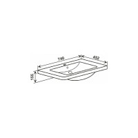 Мебельный умывальник RUNO SoloGrande Omega 75 УТ000001838