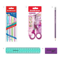 Настольный вращающийся набор ErichKrause Mini Desk пластиковый, Pastel Mint, мятный 53690