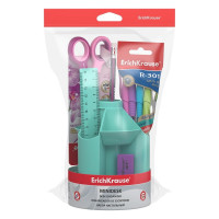 Настольный вращающийся набор ErichKrause Mini Desk пластиковый, Pastel Mint, мятный 53690