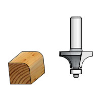 Фреза радиусная R3.2 (15.8х10 мм; подшипник; хвостовик 6 мм) WPW HRW0303