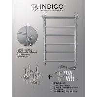 Полотенцесушитель INDIGO Line electro с полкой, 80/50, (скр.монтаж, унив.подкл.R/L, полиров.) LСLE80-50PR