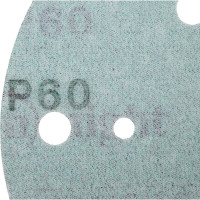 Круг шлифовальный FILM L312T (5 шт; 150 мм; на липучке; 15 отв; зелёный; P60) SUNMIGHT 53005R