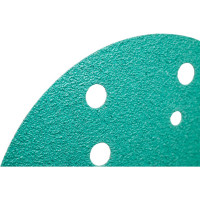 Круг шлифовальный FILM L312T (5 шт; 150 мм; на липучке; 15 отв; зелёный; P60) SUNMIGHT 53005R