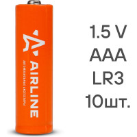 Батарейки AIRLINE LR03/AAA щелочные 10 шт. AAA-10